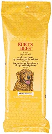 דבורים של ברט לכלבים מגבוני טיפוח כלבים רב תכליתי | מגבוני גור וכלבים לטיפוח | אכזריות חופשית, סולפט ופרבן בחינם,